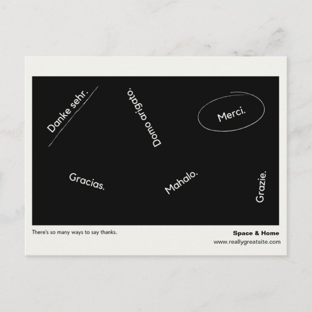 Personalized - Thank You for Your Business Postcard (Front)