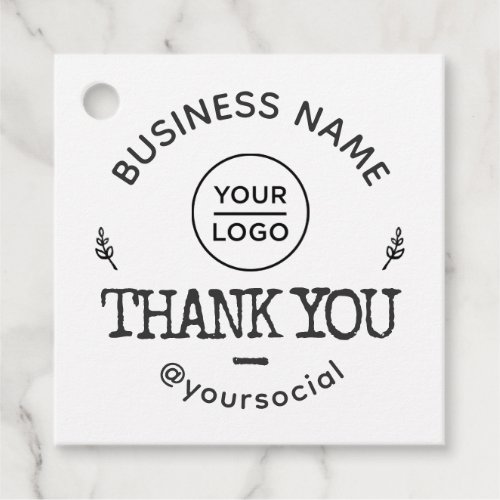 Personalized Thank You Homemade Logo Product Favor Tags