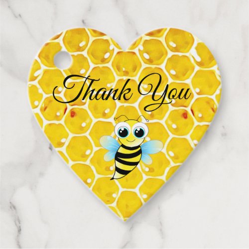Personalized Thank you Honey Bee Baby Shower Favor Tags