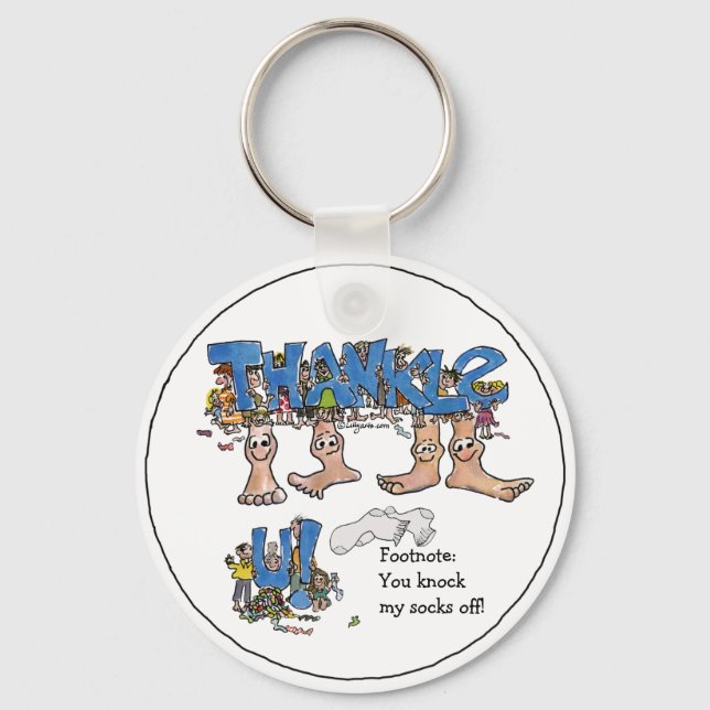 Personalized Thank You Keychain (Front)