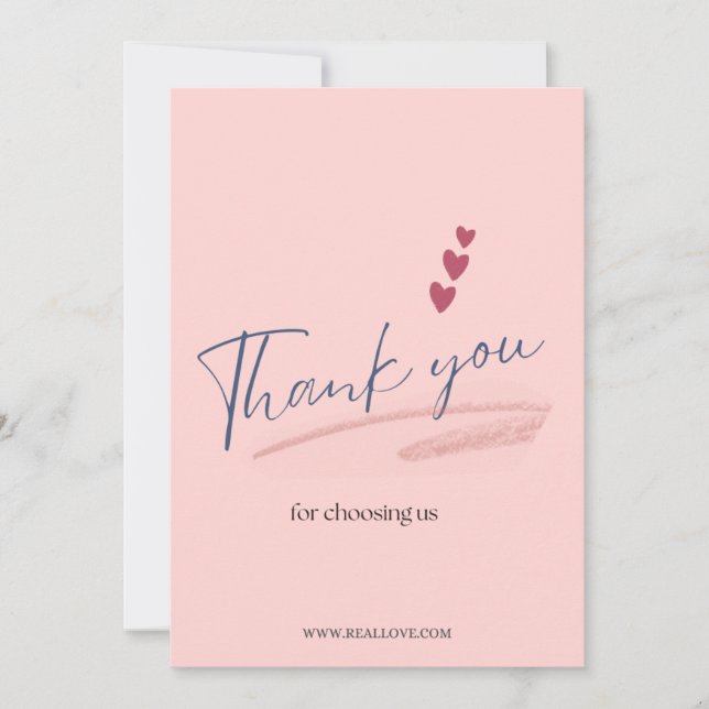 Personalized Thank You Note with Custom Name  (Front)
