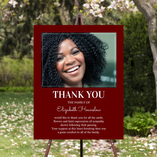 Personalized Thank You | Photo Memorial Foam Board (Creator Uploaded)