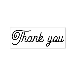 Personalized Thank You Rubber Stamp