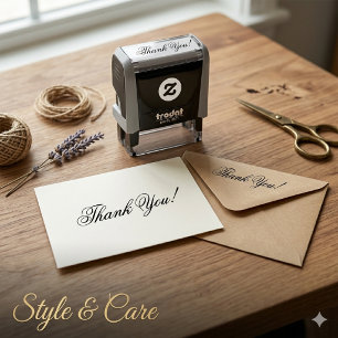 Personalized Thank You Self Inking Stamp