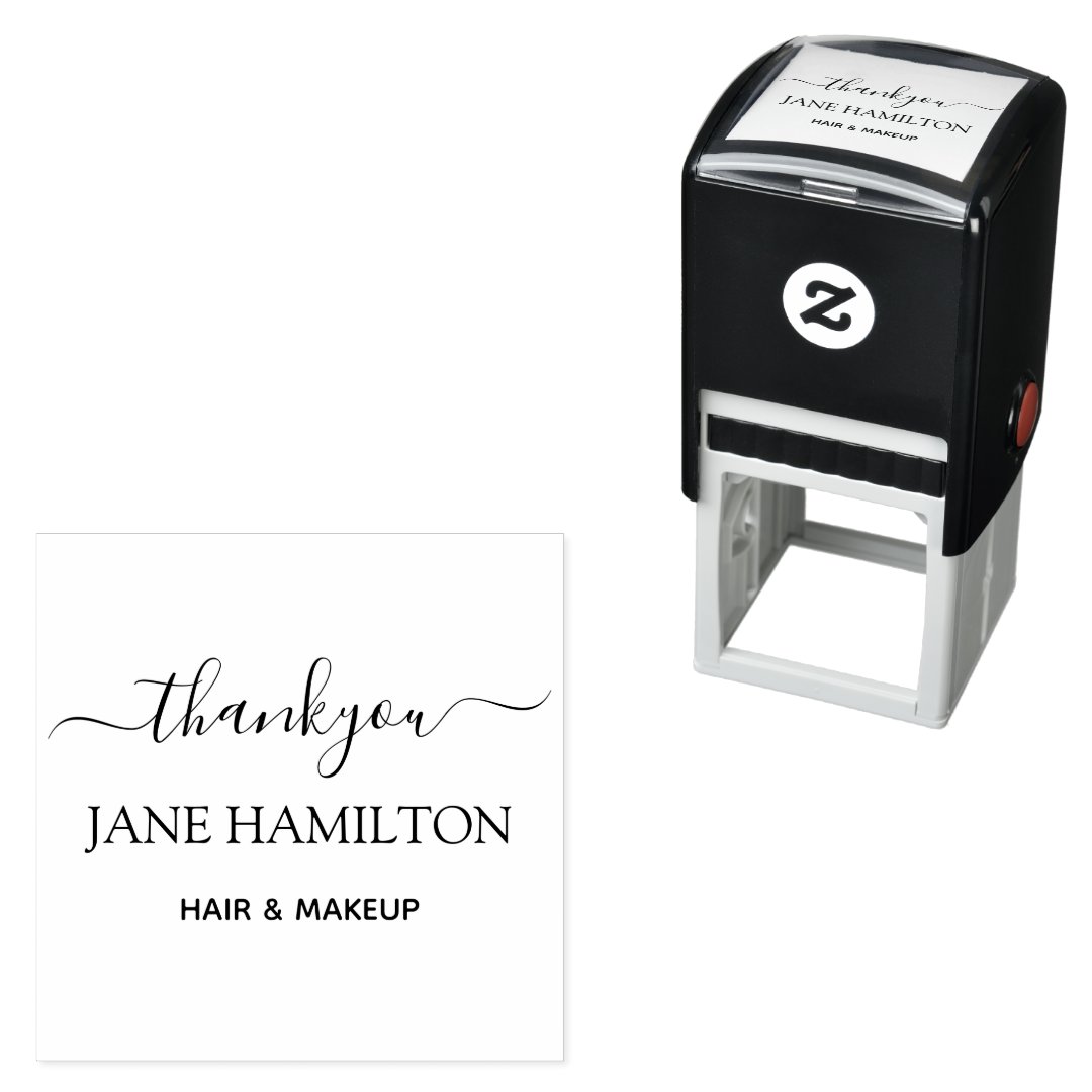 Personalized Thank You Self-inking Stamp | Zazzle