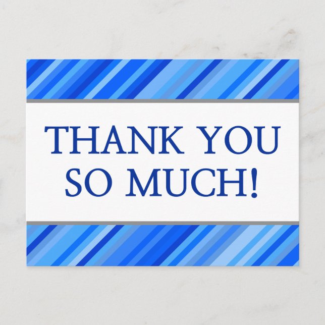 Personalized "THANK YOU SO MUCH!" Postcard (Front)