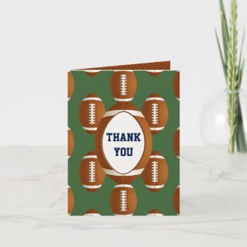 Personalized Thank You Sports Party Football Theme by PartyPops at Zazzle