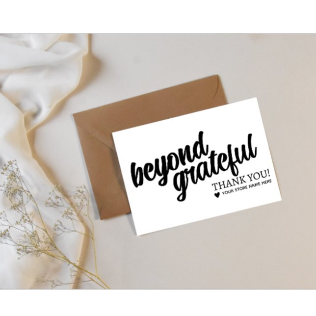 Personalized Thank You Stamp | Add Your Store Name (Modern custom thank you stamp add your store name)