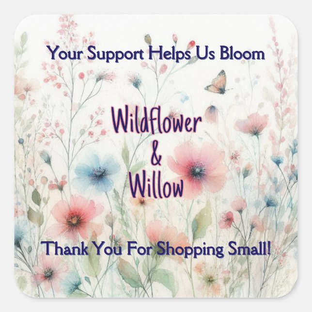 Personalized Thank You Sticker (Front)