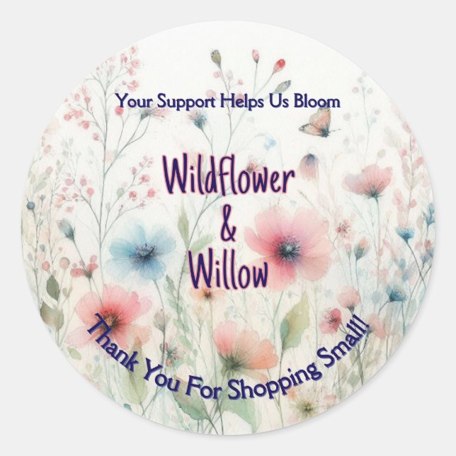 Personalized Thank You Sticker (Front)