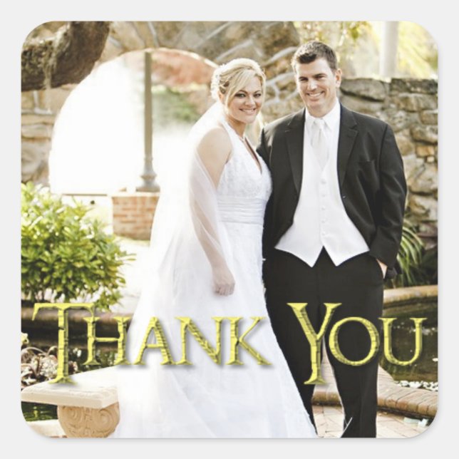 Personalized "thank you" sticker (Front)