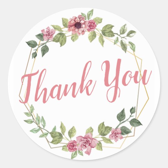 Personalized Thank You Stickers | Zazzle.com