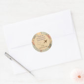 Personalized Thank You Stickers- Wedding Favors Classic Round Sticker (Envelope)