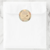 Personalized Thank You Stickers- Wedding Favors Classic Round Sticker (Bag)