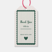 Personalized Thank You Tag Custom Gift Tag