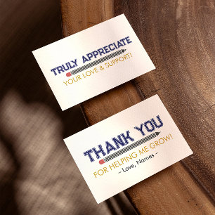 Personalized Thank You Teacher Appreciation Custom Card