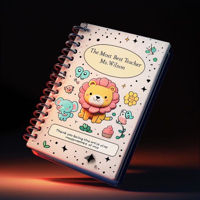 Personalized Thank You Teacher Notebook (Creator Uploaded)