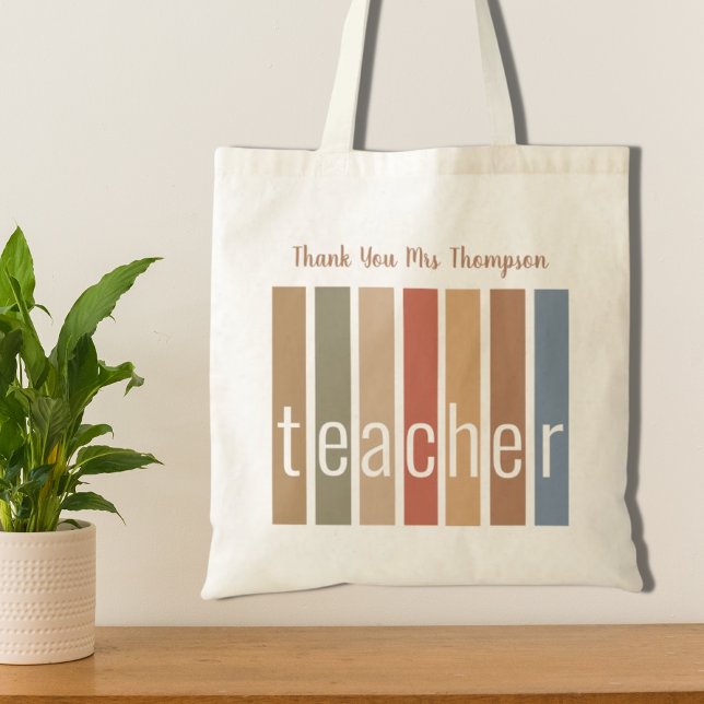 Personalized Thank You Teacher Tote Bag (Creator Uploaded)