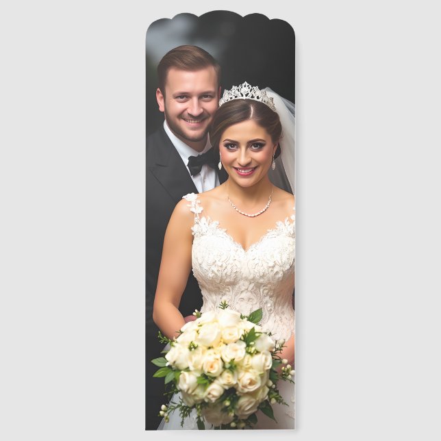 Personalized Thank You Wedding Favor Bookmarks (Front)