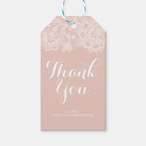 Personalized Thank You Wedding Favor Tag