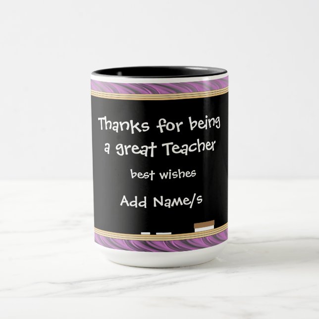 Personalized Thanks to Teacher Mug (Center)