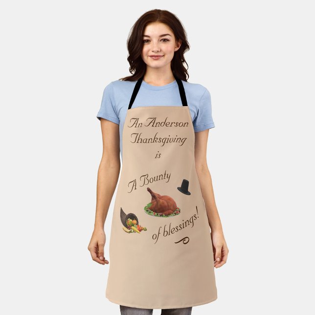 Personalized Thanksgiving Apron (Creator Uploaded)