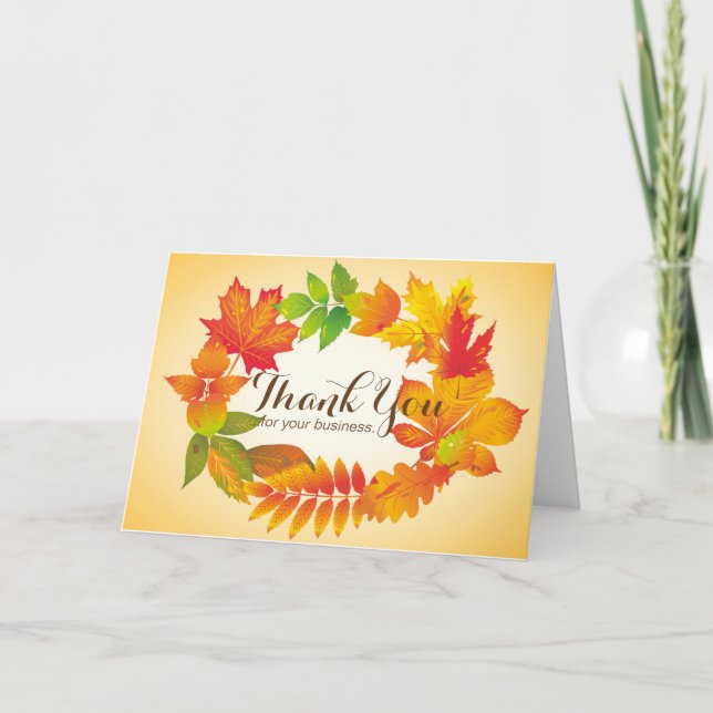 Personalized Thanksgiving Cards - Business Direct (Front)