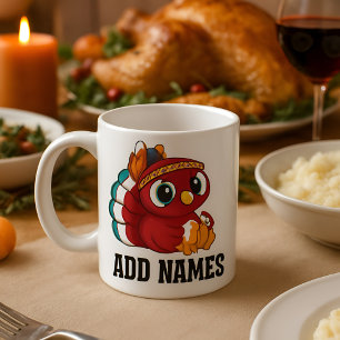 Personalized Thanksgiving Coffee Mugs Funny Name