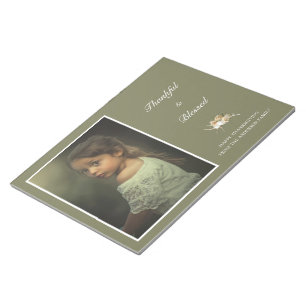 Personalized Thanksgiving Photo Notepad