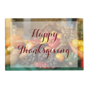 Personalized Thanksgiving Placemat