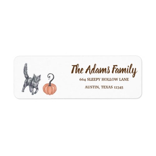 Personalized Thanksgiving Pumpkin Holiday Label
