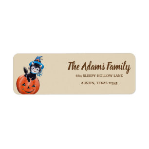 Personalized Thanksgiving Pumpkin Holiday Label