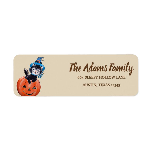 Personalized Thanksgiving Pumpkin Holiday Label (Front)