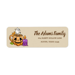 Personalized Thanksgiving Pumpkin Holiday Label