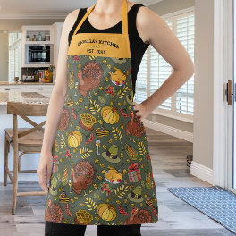 Personalized Thanksgiving, Pumpkin Pie Turkey Apron