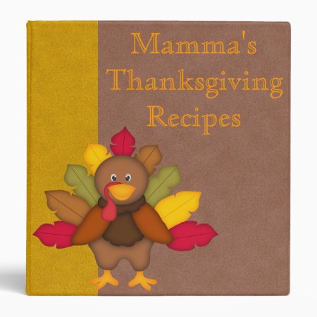 Personalized Thanksgiving Recipe Binder