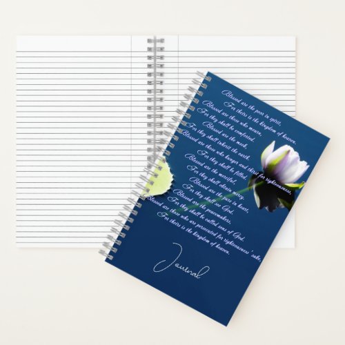 Personalized The Beatitudes journal