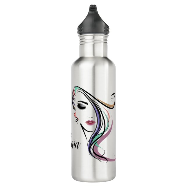 Personalized The Beautician Stainless Steel Water Bottle (Right)