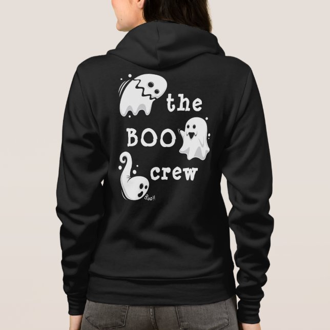 Personalized The Boo Crew Ghosts | Halloween Hoodie (Back)