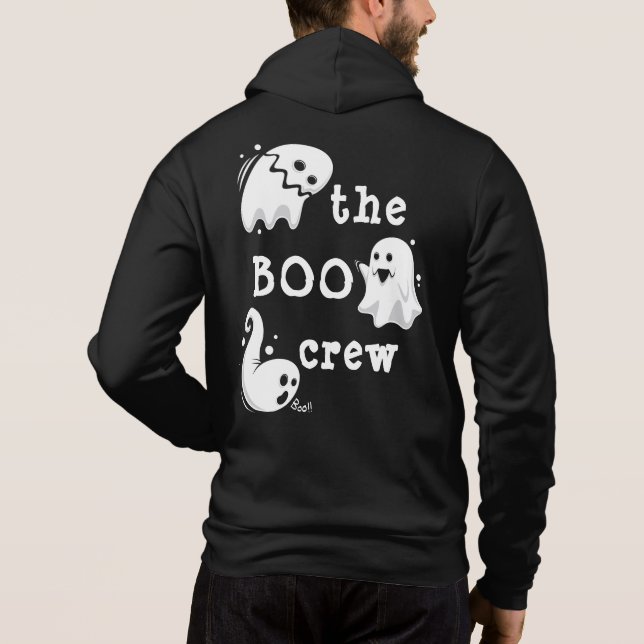 Personalized The Boo Crew Ghosts | Halloween Hoodie (Back)