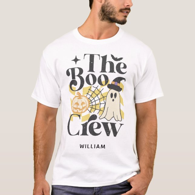 Personalized The Boo Crew Halloween T-Shirt (Front)