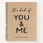 Personalized The Book Of You And Me Couple Journal at Zazzle