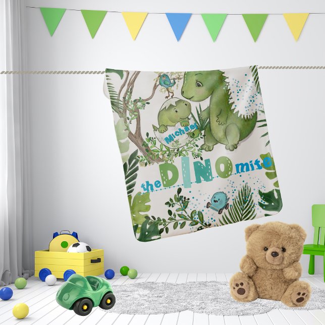 Personalized The Dino-Mite Baby Blanket for Boys (Personalized The Dino-Mite Baby Blanket for Boys)
