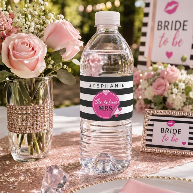 Personalized The Future Mrs. Water Bottle Labels (Creator Uploaded)