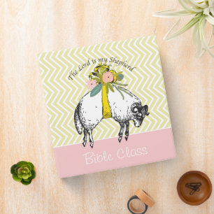 Personalized The LORD is my shepherd Psalm 23 3 Ring Binder