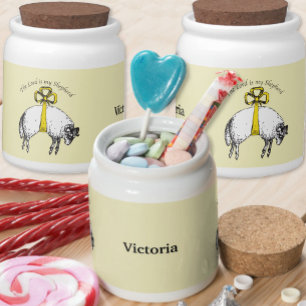 Personalized The LORD is my shepherd Psalm 23 Candy Jar