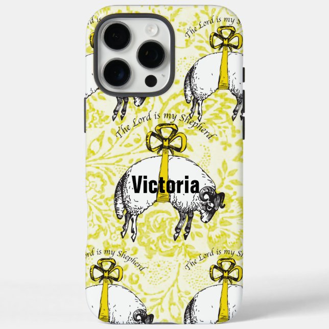 Personalized The LORD is my shepherd Psalm 23 Case-Mate iPhone Case (Back)