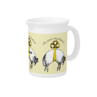 Personalized The LORD is my shepherd Psalm 23 Pitcher