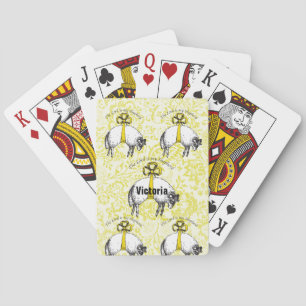 Personalized The LORD is my shepherd Psalm 23 Poker Cards