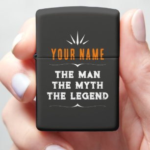 Personalized The Man Myth Legend Custom Name Gift Zippo Lighter